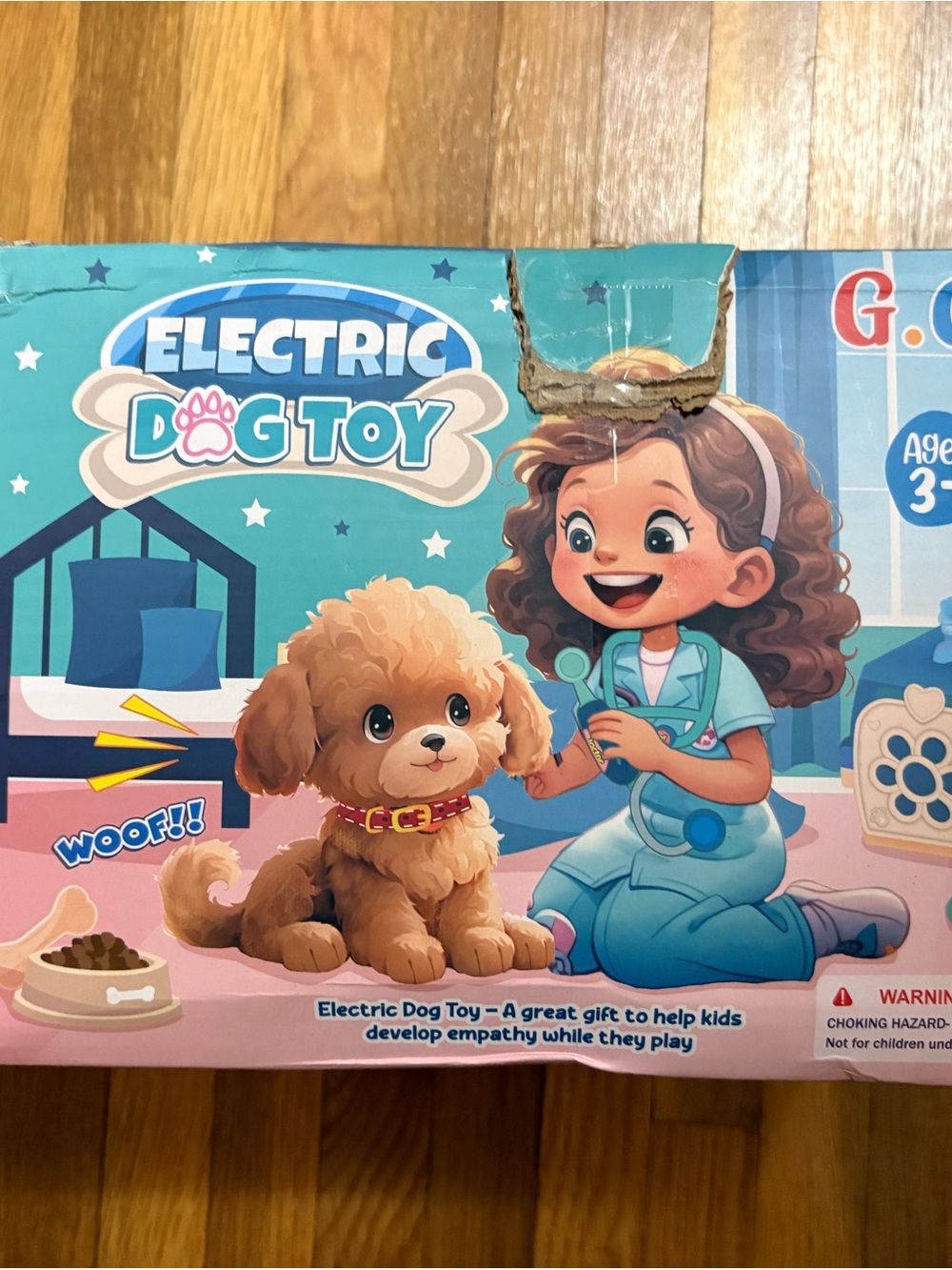 - Brown Plush Puppy Interactive Toy